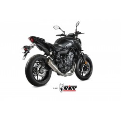 COMPLETE EXHAUST SYSTEM MIVV GP PRO YAMAHA MT-07 2021-2024 , DEKAT TITANIUM HIGH PASS