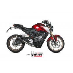 MIVV GP PRO COMPLETE EXHAUST SYSTEM HONDA CB 125 R 2021-2023, DEKAT BLACK HIGH MOUNT