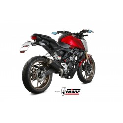 COMPLETE EXHAUST SYSTEM MIVV GP PRO HONDA CB 125 R 2021-2023 , DEKAT BLACK HIGH PASS