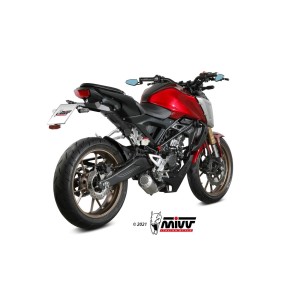COMPLETE EXHAUST SYSTEM MIVV MK3 HONDA CB 125 R 2021-2023 , STEEL