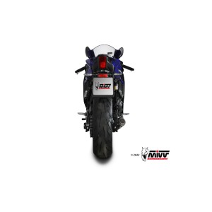 COMPLETE EXHAUST SYSTEM MIVV MK3 YAMAHA R7 2021-2024 , CARBON PASSAGGIO BASSO
