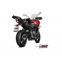 COMPLETE EXHAUST SYSTEM MIVV DELTA RACE TRIUMPH TRIDENT 660 2021-2024 , DEKAT BLACK/CARBON