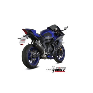IMPIANTO DI SCARICO COMPLETO MIVV SR-1 YAMAHA R7 2021-2024, BLACK TITANIO/CARBONIO