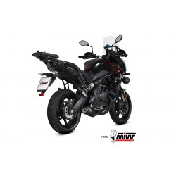 IMPIANTO DI SCARICO COMPLETO MIVV OVAL KAWASAKI VERSYS 650 2021 , CARBONIO