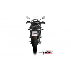 IMPIANTO DI SCARICO COMPLETO MIVV OVAL KAWASAKI VERSYS 650 2021 , CARBONIO