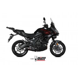 IMPIANTO DI SCARICO COMPLETO MIVV OVAL KAWASAKI VERSYS 650 2021 , BLACK/CARBONIO