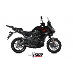 MIVV OVAL COMPLETE EXHAUST SYSTEM KAWASAKI VERSYS 650 2022-2024, BLACK/CARBON