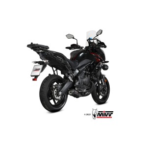 COMPLETE EXHAUST SYSTEM MIVV OVAL KAWASAKI VERSYS 650 2022-2024 (EURO 5), BLACK/CARBON