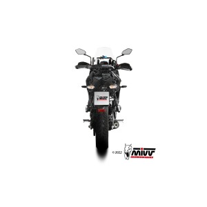 COMPLETE EXHAUST SYSTEM MIVV OVAL KAWASAKI VERSYS 650 2022-2024 (EURO 5), BLACK/CARBON