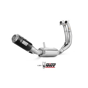 MIVV MK3 COMPLETE EXHAUST SYSTEM APRILIA TUONO 660 2020-2024, CARBON HIGH MOUNT