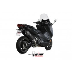 COMPLETE EXHAUST SYSTEM MIVV SR-1 YAMAHA T-MAX 560 2020-2021, DEKAT BLACK TITANIUM-CARBON