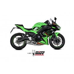 IMPIANTO DI SCARICO COMPLETO MIVV DELTA RACE KAWASAKI Z 650 2024, ACCIAIO/CARBONIO