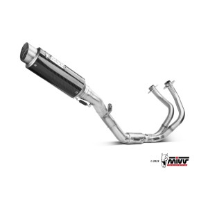 IMPIANTO DI SCARICO COMPLETO MIVV GP PRO KAWASAKI NINJA 650 2024 (EURO 5+), CARBONIO PASSAGGIO ALTO