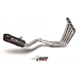 MIVV GP COMPLETE EXHAUST SYSTEM HONDA CB 650 F 2014-2016, DEKAT BLACK/CARBON