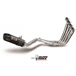 IMPIANTO DI SCARICO COMPLETO MIVV GP HONDA CB 650 F 2017-2018, DEKAT BLACK/CARBONIO