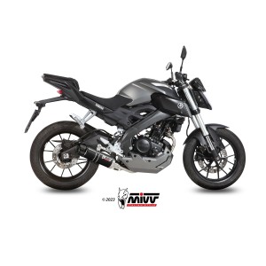 IMPIANTO DI SCARICO COMPLETO MIVV GP YAMAHA YZF-R 125 2014-2018, DEKAT BLACK/CARBONIO