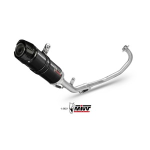 IMPIANTO DI SCARICO COMPLETO MIVV GP YAMAHA YZF-R 125 2014-2018, DEKAT BLACK/CARBONIO