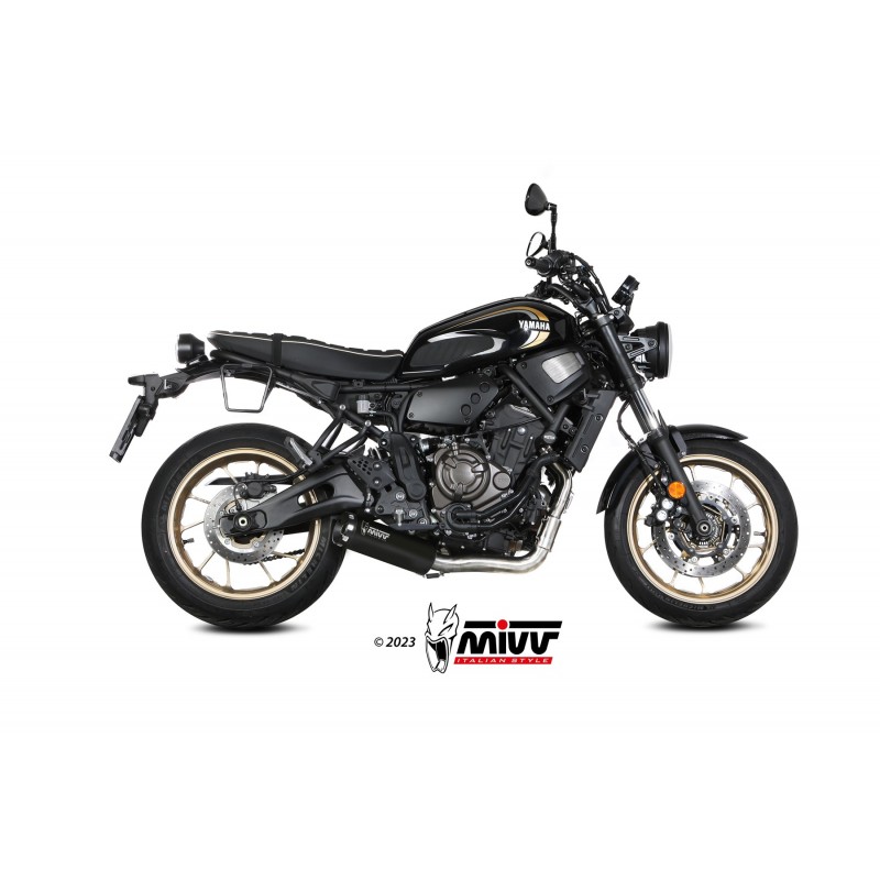 IMPIANTO DI SCARICO COMPLETO MIVV HR-1 YAMAHA XSR 700 2021-2023 , DEKAT BLACK