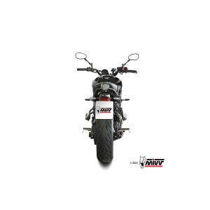 MIVV HR-1 COMPLETE EXHAUST SYSTEM YAMAHA XSR 700 2021-2023 , DEKAT BLACK/CARBON