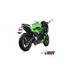 IMPIANTO DI SCARICO COMPLETO MIVV OVAL KAWASAKI Z 650 2024, CARBONIO