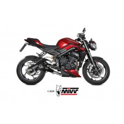 COMPLETE EXHAUST SYSTEM MIVV X-M5 TRIUMPH STREET TRIPLE 765 R 2023-2024, BLACK