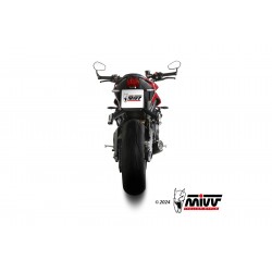 COMPLETE EXHAUST SYSTEM MIVV X-M5 TRIUMPH STREET TRIPLE 765 RS 2023-2024, BLACK
