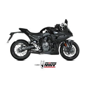 MIVV X-M5 COMPLETE EXHAUST SYSTEM SUZUKI GSX-8S 2023-2024, BLACK