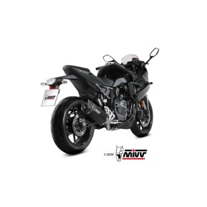 COMPLETE EXHAUST SYSTEM MIVV SR-1 SUZUKI GSX-8S 2023-2024 , BLACK/CARBON HIGH PASS