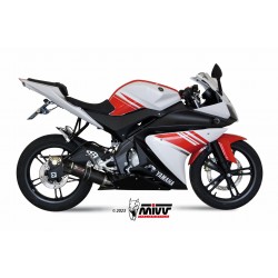 MIVV GP COMPLETE EXHAUST SYSTEM YAMAHA YZF-R 125 2008-2013, DEKAT BLACK/CARBON