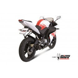 COMPLETE EXHAUST SYSTEM MIVV GP YAMAHA YZF-R 125 2008-2013, DEKAT BLACK/CARBON