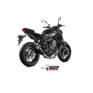 IMPIANTO DI SCARICO COMPLETO MIVV GP PRO YAMAHA MT-07 2021-2024, DEKAT CARBONIO PASSAGGIO ALTO
