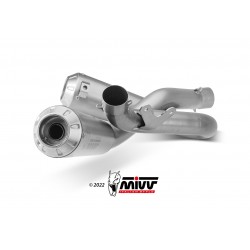 PAIR OF MIVV HEXAUST DUCATI STREETFIGHTER V4 2021-2022, NOT APPROVED TITANIUM