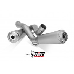 PAIR OF MIVV HEXAUST DUCATI STREETFIGHTER V4 2021-2022, NOT APPROVED TITANIUM