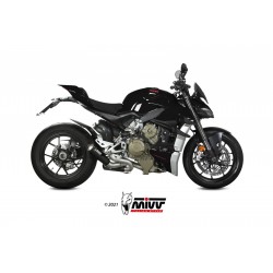 COPPIA TERMINALI MIVV X-M1 DUCATI STREETFIGHTER V4 2020, NON OMOLOGATI BLACK