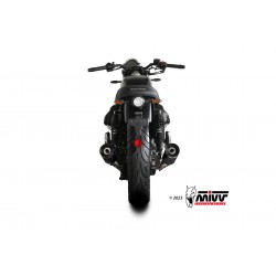 COPPIA TERMINALI MIVV HR-1 MOTO GUZZI V7 STONE 850 2021-2024, DEKAT BLACK