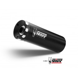 PAIR OF EXHAUST MIVV HR-1 MOTO GUZZI V7 STONE 850 2021-2024, DEKAT BLACK