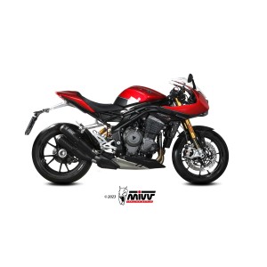 PAIR OF MIVV HEXAUST MK3 TRIUMPH SPEED TRIPLE 1200 RS 2021-2024, APPROVED CARBON