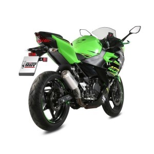 TERMINALE MIVV MK3 KAWASAKI NINJA 400 2023, NON OMOLOGATO ACCIAIO