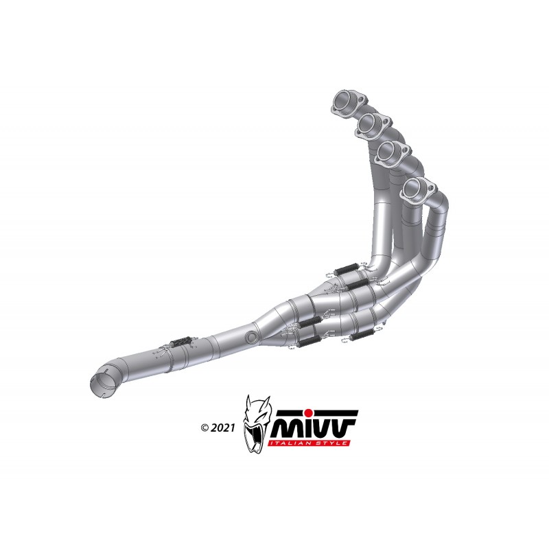 COLLETTORI RACING MIVV IN ACCIAIO KAWASAKI Z 900 2021-2024