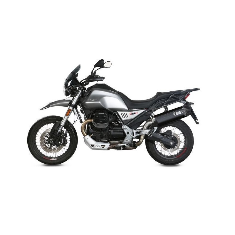 EXHAUST MIVV SPEED EDGE MOTO GUZZI V85 TT 2021-2024, APPROVED BLACK/CARBON