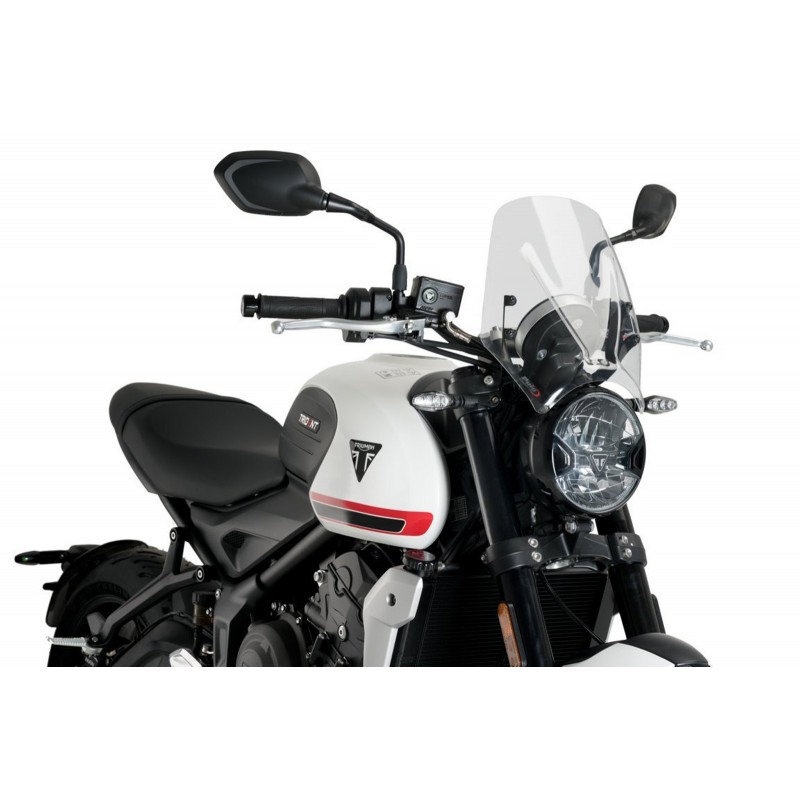 CUPOLINO PUIG SPORT NEW GENERATION TRIUMPH TRIDENT 660 2025, TRASPARENTE