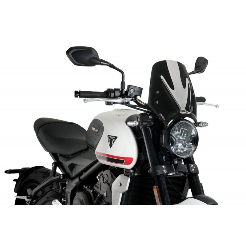 CUPOLINO PUIG SPORT NEW GENERATION TRIUMPH TRIDENT 660 2025, NERO