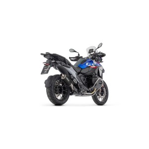 TERMINALE ARROW INDY RACE EVO BMW R 1300 GS ADVENTURE 2025, ALLUMINIO DARK/ACCIAIO, OMOLOGATO