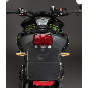 KIT PORTAMATRÍCULA LIGHTECH TRIUMPH STREET TRIPLE 765 RS 2023-2025, REGULABLE