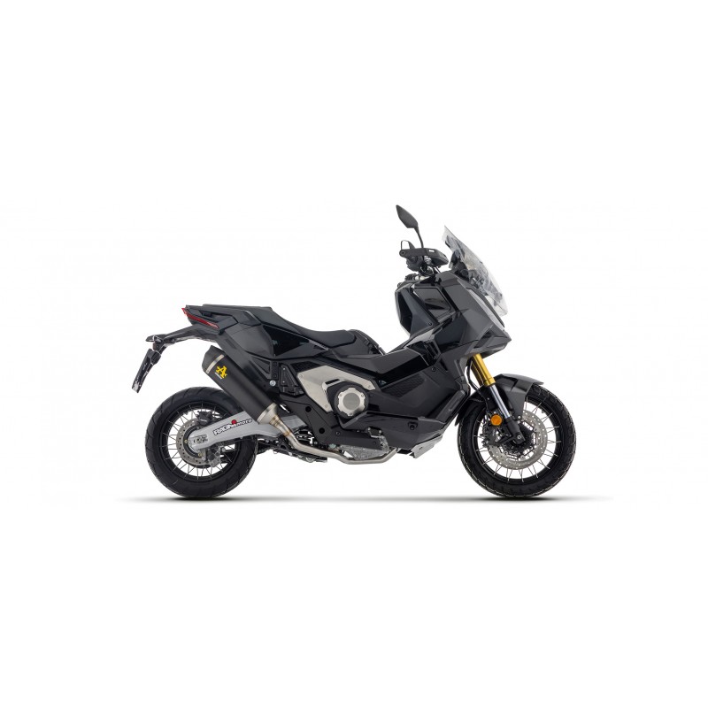 TERMINALE ARROW RACE-TECH LONG HONDA X-ADV 750 2025-2026 (EURO 5+), ALLUMINIO DARK/CARBONIO, OMOLOGATO