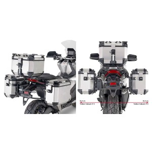 SPEZIFISCHER STAHLROHR-SEITENKOFFERTRÄGE GIVI PL ONE-FIT MONOKEY CAM-SIDE HONDA X-ADV 750 2025