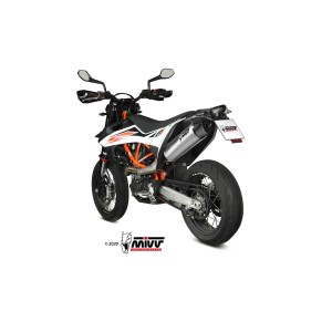 EXHAUST MIVV STR1 KTM 690 SMC R 2019-2020, DEKAT STEEL/CARBON