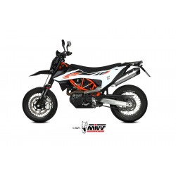 EXHAUST MIVV STR1 KTM 690 SMC R 2019-2020, DEKAT STEEL/CARBON