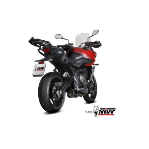 MIVV DELTA RACE COMPLETE EXHAUST SYSTEM TRIUMPH TIGER SPORT 660 2022-2024, DEKAT BLACK/CARBON