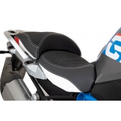 ISOTTA COMFORT RIDER SEAT WITH PROSTATIC CHANNEL BMW R 1200 GS RALLYE 2017-2018, WHITE/RED/BLUE
